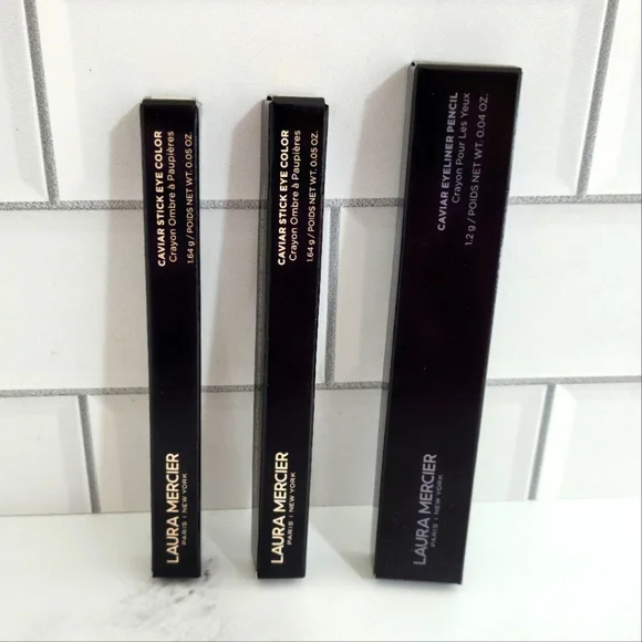 Laura Mercier Caviar Stick Eye Shadow & Eyeliner Pencil Bundle